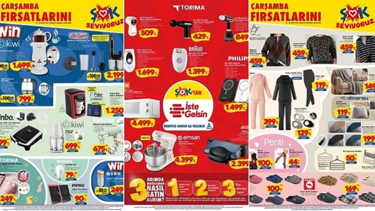 18 Şubat’ta ŞOK’a Gelen Kazanıyor: Mutfak Şefinden Mobilyaya Kaçırılmayacak Fiyatlar