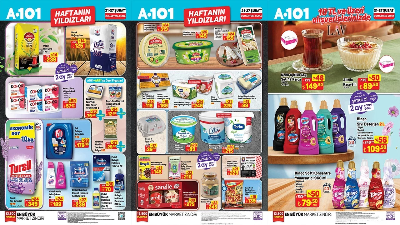 A101’de 21-27 Şubat Haftasına Özel Dev İndirim: Haftanın Yıldızları Raflarda